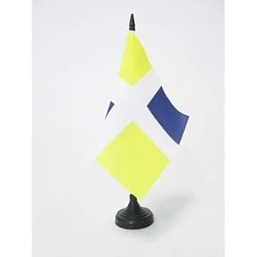 DRAPEAU DE TABLE ORDONNANCE DU RÍ?GIMENT D\'ARTOIS 1610-1791 15x15cm - PETIT DRAPEAUX DE BUREAU BEAUMONT 15 x 15 cm