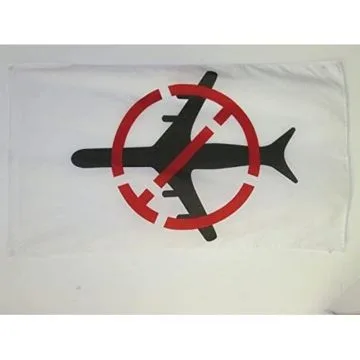 DRAPEAU ZAD NON Í? L\'AÍ?ROPORT 150x90cm - DRAPEAU ZONE Í? DÍ?FENDRE - ZADISTE 90 x 150 cm Fourreau pour hampe