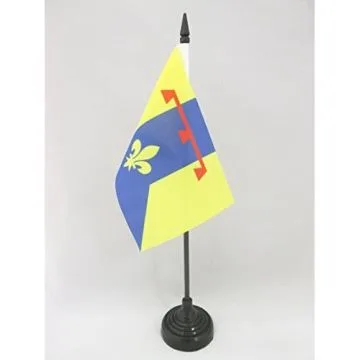 DRAPEAU DE TABLE BOUCHES DU RHÔNE 15x10cm - PETIT DRAPEAUX DE BUREAU DÉPARTEMENT FRANÇAIS - PACA 10 x 15 cm