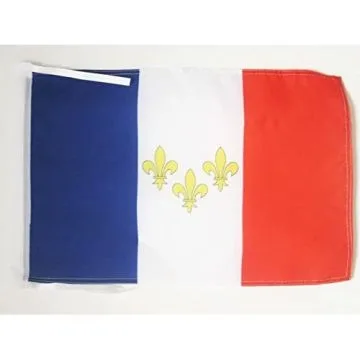 DRAPEAU MONARCHIE FRANÇAISE 45x30cm - PAVILLON ROYALISTE - ROYAUME DE FRANCE 30 x 45 cm haute qualité