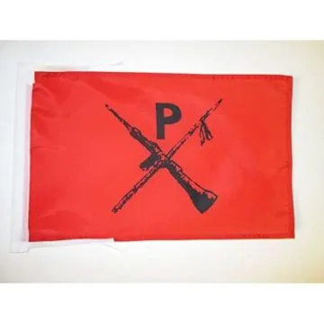 DRAPEAU MONTONEROS D\'ARGENTINE 45x30cm - PAVILLON RÉVOLUTIONNAIRE ARGENTIN 30 x 45 cm haute qualité