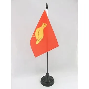 DRAPEAU DE TABLE PROVINCE D\'AUNIS 15x10cm - PETIT DRAPEAUX DE BUREAU CHARENTE-MARITIME - FRANCE 10 x 15 cm