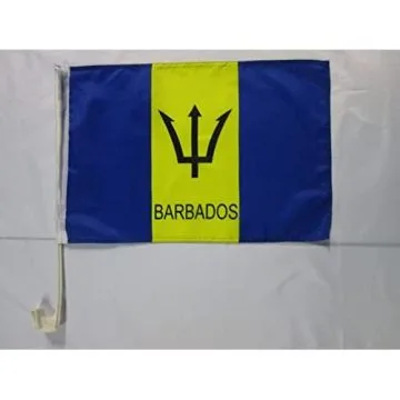 Drapeau de voiture BARBADE 45x30cm - Carflag BARBADIEN 30 x 45 cm