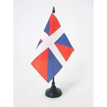 DRAPEAU DE TABLE RÍ?GIMENT DU PERCHE 15x15cm - PETIT DRAPEAUX DE BUREAU DE PERCHE 15 x 15 cm