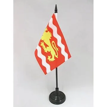 DRAPEAU DE TABLE LOT-ET-GARONNE 15x10cm - PETIT DRAPEAUX DE BUREAU DÉPARTEMENT LOT-ET-GARONNAIS 10 x 15 cm