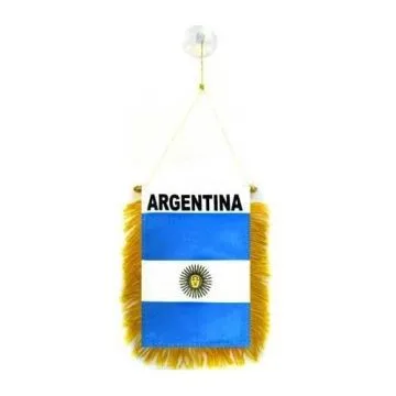 FANION ARGENTINE 15x10cm - Mini drapeau ARGENTIN 10 x 15 cm spécial voiture - Bannière