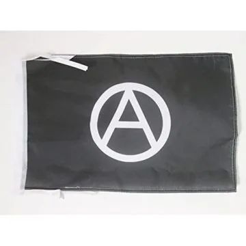 DRAPEAU ANARCHIE 45x30cm - PAVILLON ANARCHIQUE 30 x 45 cm haute qualité