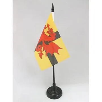 DRAPEAU DE TABLE BRETAGNE PAYS DU TRÉGOR 15x10cm - PETIT DRAPEAUX DE BUREAU BRO-DREGER 10 x 15 cm