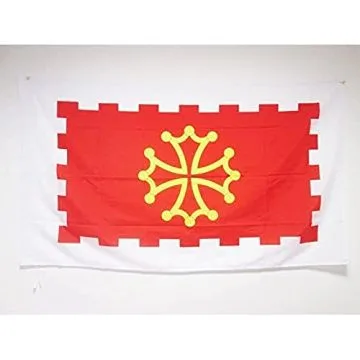 DRAPEAU AUDE 150x90cm - DRAPEAU DÍ?PARTEMENT FRANÍ?AIS - LANGUEDOC-ROUSSILLON 90 x 150 cm Fourreau pour hampe
