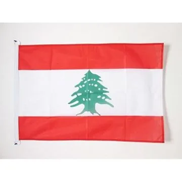 DRAPEAU LIBAN 150x90cm - DRAPEAU LIBANAIS 90 x 150 cm Spécial Extérieur - DRAPEAUX