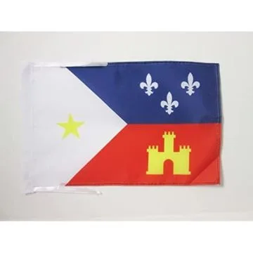 DRAPEAU CAJUNS DE LOUISIANE 45x30cm - PAVILLON DES CADIENS 30 x 45 cm haute qualité