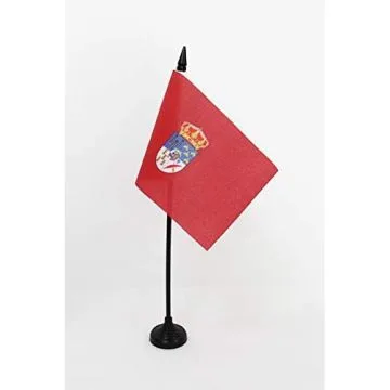 DRAPEAU DE TABLE PROVINCE DE SALAMANQUE 15x10cm - PETIT DRAPEAUX DE BUREAU SALAMANCA EN CASTILLE-ET-LEON 10 x 15 cm