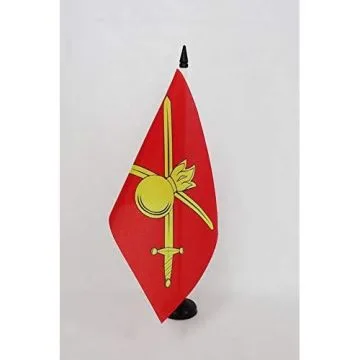 Drapeau de table Armée de terre de la Russie 21x14cm - PETIT Drapeaux DE BUREAU des forces terrestres russes 14 x 21 cm