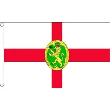 DRAPEAU AURIGNY 150x90cm - DRAPEAU ÎLE ANGLO-NORMANDE DE ALDERNEY 90 x 150 cm - DRAPEAUX