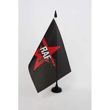 Drapeau de table Fraction armée rouge 21x14cm - PETIT Drapeaux DE BUREAU bande à Baader - RAF 14 x 21 cm