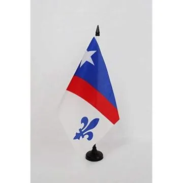 Drapeau de table Franco-Américains 21x14cm - PETIT Drapeaux DE BUREAU franco américain 14 x 21 cm