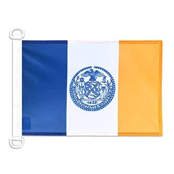 Pavillon nautique New York City 45x30 cm Anneaux Plastiques