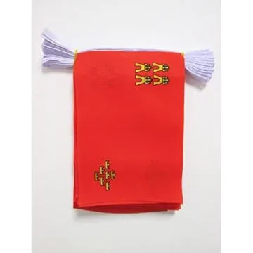 GUIRLANDE 6 mètres 20 DRAPEAUX MURCIE 21x15 cm - DRAPEAU DE MURCIA 15 x 21 cm