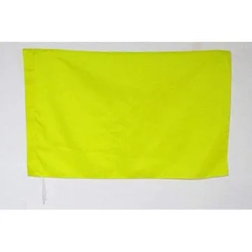 Drapeau course automobile jaune 90x60cm - Drapeau de commissaire 60 x 90 cm Fourreau pour hampe