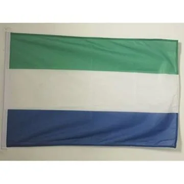 PAVILLON NAUTIQUE SIERRA LEONE 45x30cm - DRAPEAU DE BATEAU SIERRA-LÍ?ONAIS 30 x 45 cm