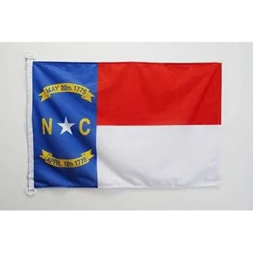Drapeau Caroline du Nord 90x60cm - Drapeau Etat américain - USA - Etats-Unis 60 x 90 cm Spécial Extérieur - Drapeaux