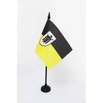 DRAPEAU DE TABLE MUNICH 15x10cm - PETIT DRAPEAUX DE BUREAU MÜNCHEN EN BAVIÈRE 10 x 15 cm