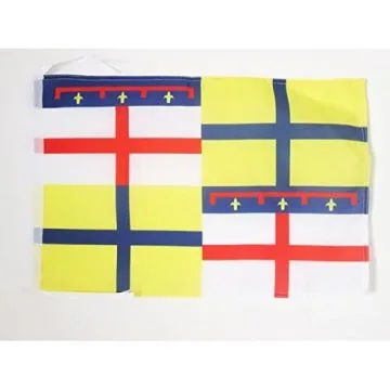 DRAPEAU RÉGION ITALIE EMILIE 45x30cm - PAVILLON REGIONE STORICA EMILIA 30 x 45 cm haute qualité