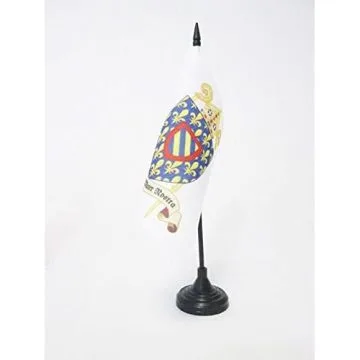 DRAPEAU DE TABLE ORDRE CISTERCIEN 15x15cm - PETIT DRAPEAUX DE BUREAU SAINT ORDRE DE CÍ?TEAUX 15 x 15 cm