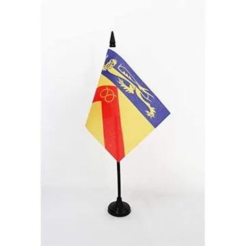 DRAPEAU DE TABLE COMTÉ DE STAFFORDSHIRE 15x10cm - PETIT DRAPEAUX DE BUREAU COUNTY OF STAFFS. - ANGLETERRE 10 x 15 cm