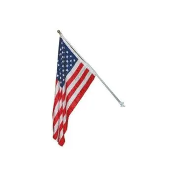 KIT MÂT TÉLÉSCOPIQUE POUR DRAPEAU 150X90CM - MÂT EN 5 PARTIE DE 150CM À SON EXTENTION MAXIMALE POUR DRAPEAUX