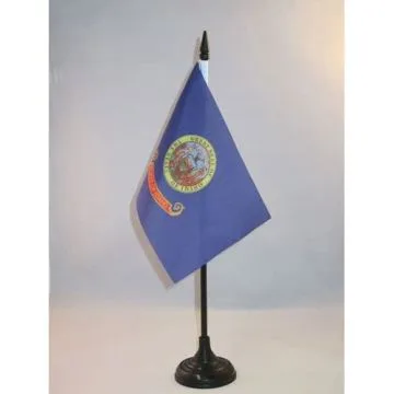 DRAPEAU DE TABLE IDAHO 15x10cm - PETIT DRAPEAUX DE BUREAU ETAT AMÉRICAIN - USA - ETATS-UNIS 10 x 15 cm