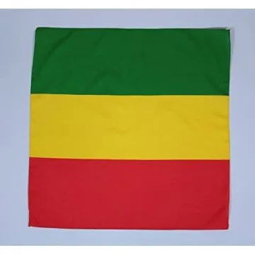  BANDANA DRAPEAU RASTA 50x50cm - DRAPEAU RASTA 50 x 50 cm