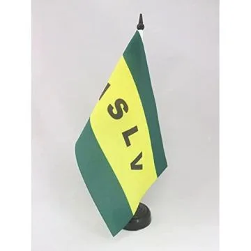 DRAPEAU DE TABLE ARCHIPEL DES ÎLES-SOUS-LE-VENT 21x14cm - PETIT DRAPEAUX DE BUREAU POLYNÉSIEN - FRANCE 14 x 21 cm