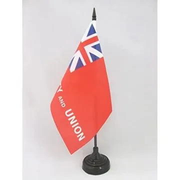 DRAPEAU DE TABLE LIBERTY AND UNION TAUNTON  21x14cm - PETIT DRAPEAUX DE BUREAU LIBERTÉ ET UNION 14 x 21 cm