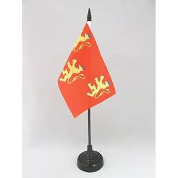 DRAPEAU DE TABLE DORDOGNE 15x10cm - PETIT DRAPEAUX DE BUREAU DÉPARTEMENT FRANÇAIS - AQUITAINE 10 x 15 cm