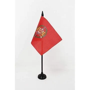 DRAPEAU DE TABLE PROVINCE DE VALLADOLID 15x10cm - PETIT DRAPEAUX DE BUREAU VALLADOLID EN CASTILLE-ET-LEON 10 x 15 cm