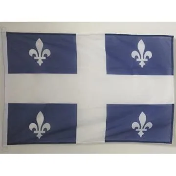 DRAPEAU QUÍ?BEC 90x60cm - DRAPEAU QUÍ?BÍ?COIS - CANADA 60 x 90 cm Spécial Extérieur - DRAPEAUX