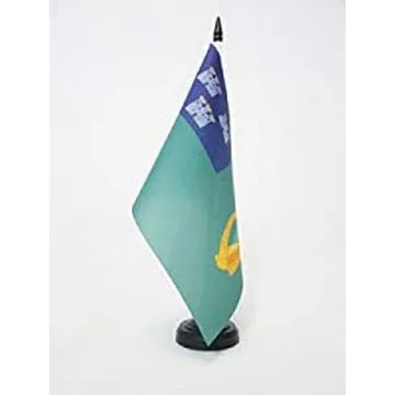 DRAPEAU DE TABLE DUBLIN 21x14cm - PETIT DRAPEAUX DE BUREAU VILLE DE DUBLIN EN IRLANDE 14 x 21 cm