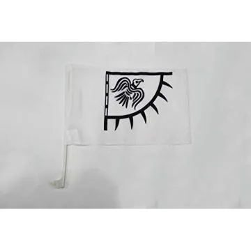 Drapeau de voiture Viking Raven 45x30cm - Carflag Bannière au corbeau - vikings 30 x 45 cm