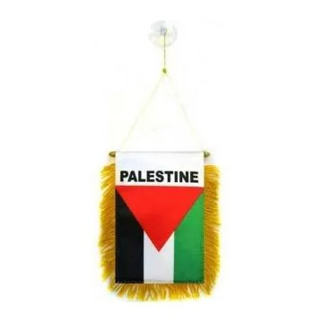 FANION PALESTINE 15x10cm - Mini drapeau PALESTINIEN 10 x 15 cm spécial voiture - Bannière