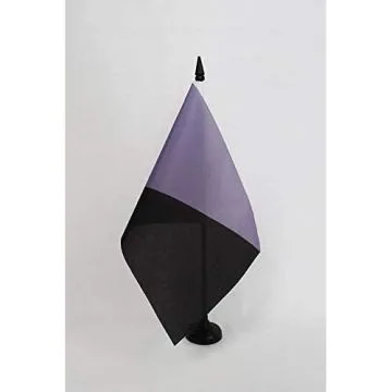 Drapeau de table Anarcho-agorisme 21x14cm - PETIT Drapeaux DE BUREAU anarchiste agoriste 14 x 21 cm