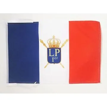 DRAPEAU LOUIS-PHILIPPE I DE FRANCE 1830?1848 45x30cm - PAVILLON ROYALISTE FRANÇAIS 30 x 45 cm haute qualité
