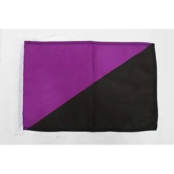 Drapeau Anarcha-féminisme 45x30cm - PAVILLON féminisme libertaire 30 x 45 cm haute qualité