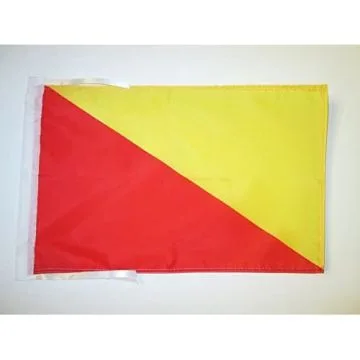 DRAPEAU PALERME 45x30cm - PAVILLON PALERMO EN SICILE 30 x 45 cm haute qualité