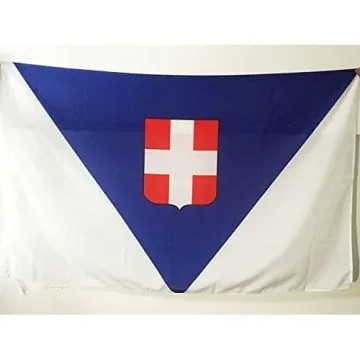 DRAPEAU DÍ?PARTEMENT DE LA SAVOIE 150x90cm - DRAPEAU DÍ?PARTEMENT SAVOYARD 90 x 150 cm Fourreau pour hampe