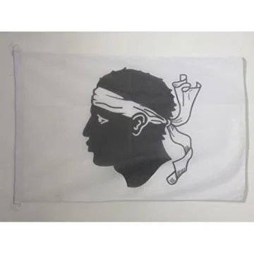 DRAPEAU CORSE 90x60cm - DRAPEAU PROVINCE CORSE 60 x 90 cm Spécial Extérieur - DRAPEAUX