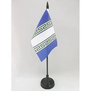 DRAPEAU DE TABLE HAUTE-MARNE 15x10cm - PETIT DRAPEAUX DE BUREAU DÉPARTEMENT FRANÇAIS - CHAMPAGNE-ARDENNE 10 x 15 cm
