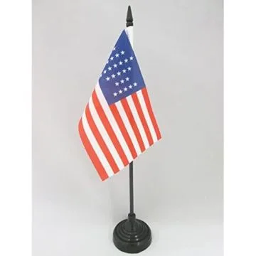 DRAPEAU DE TABLE USA 33 ÉTOILES 15x10cm - PETIT DRAPEAUX DE BUREAU AMÉRICAIN - ETATS-UNIS 10 x 15 cm