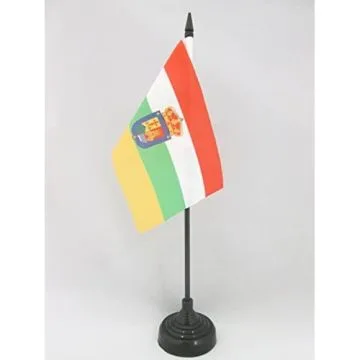 DRAPEAU DE TABLE LA RIOJA 15x10cm - PETIT DRAPEAUX DE BUREAU DE LA RIOJA - ESPAGNE 10 x 15 cm