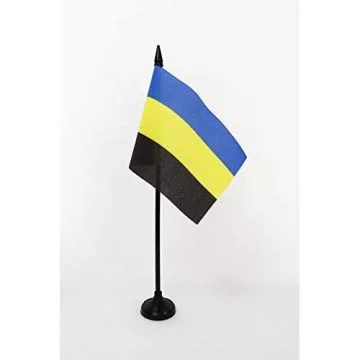 DRAPEAU DE TABLE PROVINCE DE GUELDRE 15x10cm - PETIT DRAPEAUX DE BUREAU GELDERLAND AUX PAYS-BAS 10 x 15 cm